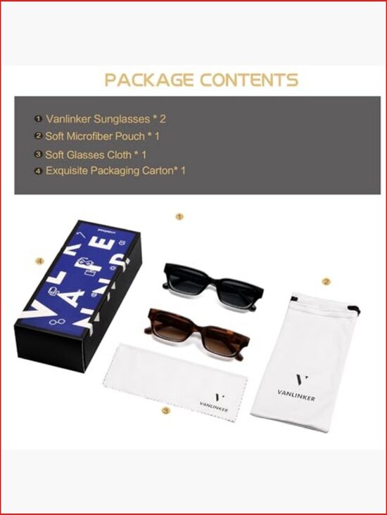 Polarized Square Cat Eye Sunglasses for Women Retro Vintage UV400 Protection main image 4